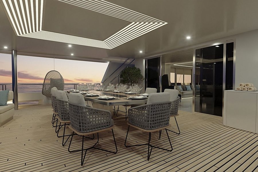 Dining room on deck